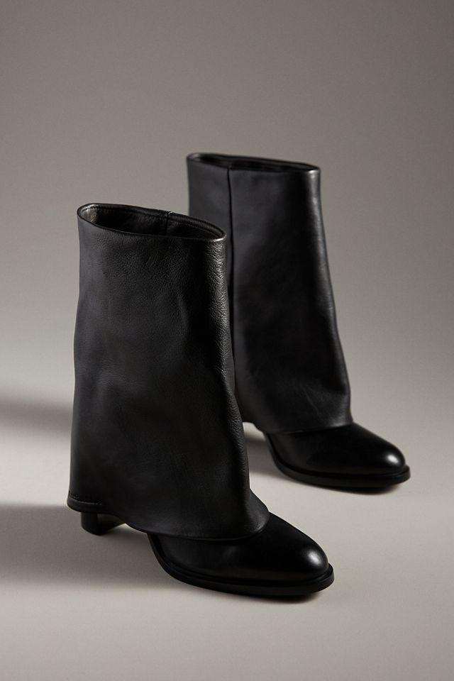 【関税込み】See by Chloe ブラック Melia ブーツ Melia leather over-the-knee boots in black - See By Chloe