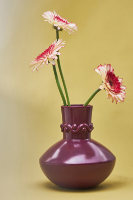 Anthropologie Freda Vase In Purple