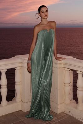 L'IDÉE Black Tie Strapless Maxi Gown
