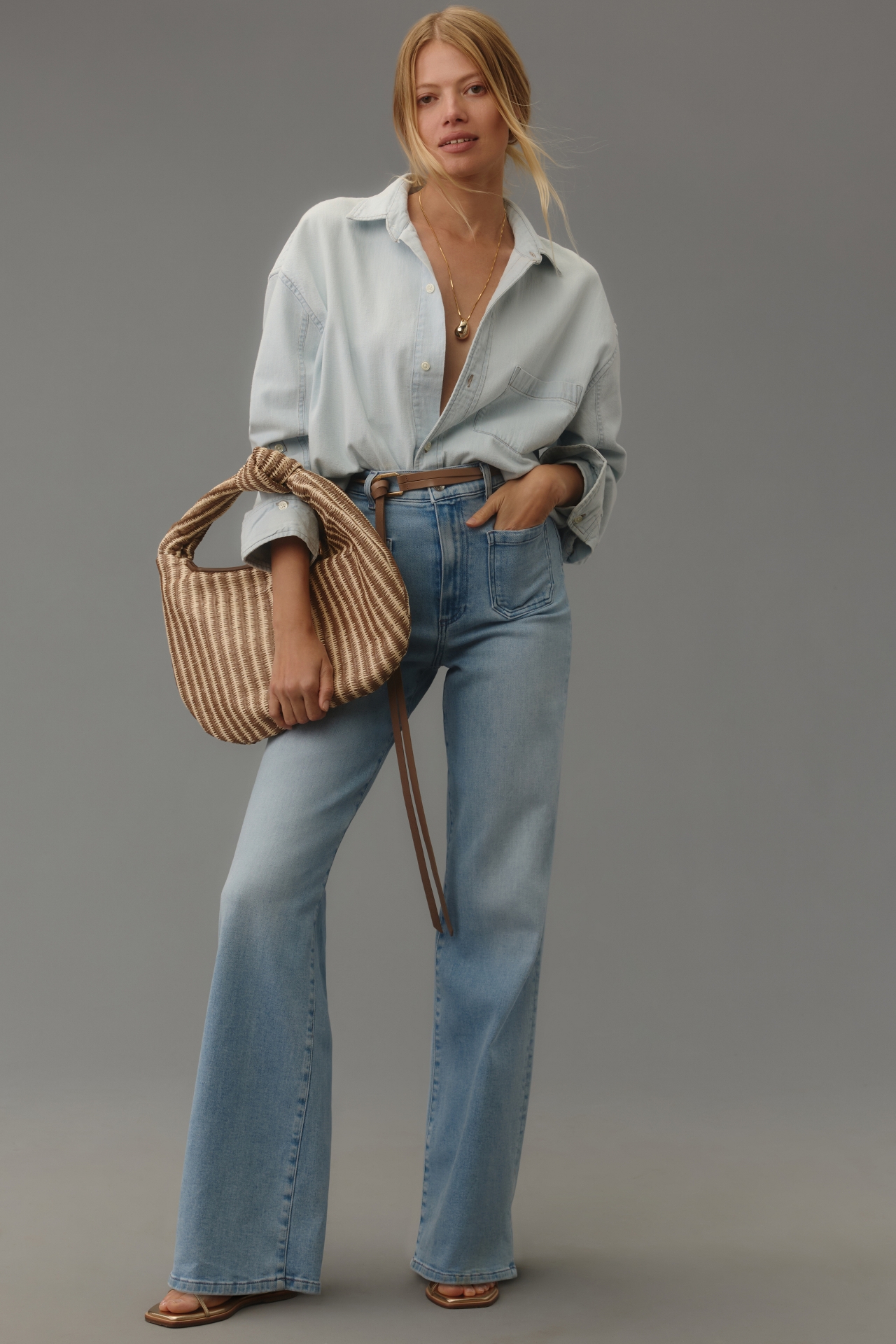 The Brigitte Satchel by Melie Bianco: Raffia Edition