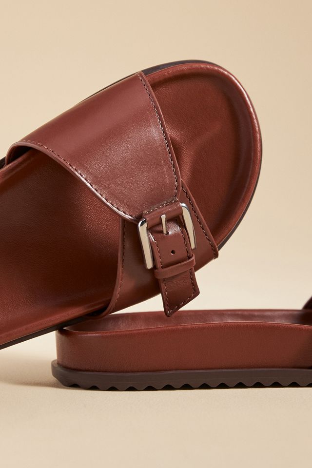 By Anthropologie Buckle Slide Sandals #3