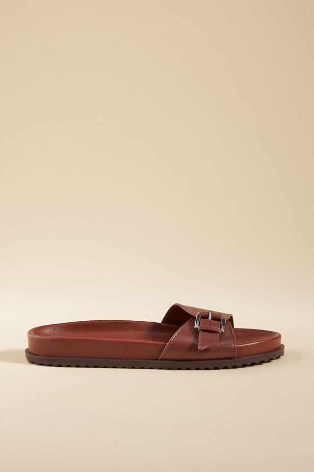 By Anthropologie Buckle Slide Sandals #1