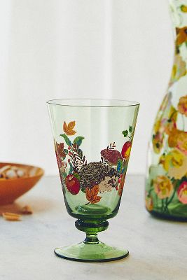 Nathalie Lete Marais Glass Goblet, One of Each