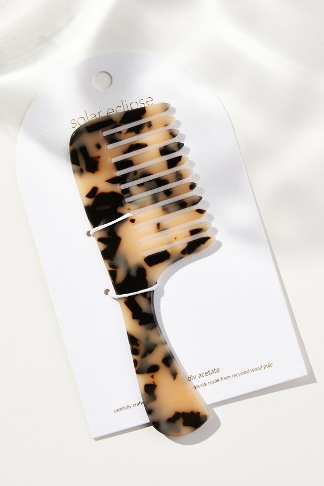 Solar Eclipse Wide Tooth Acetate Hair Comb #1