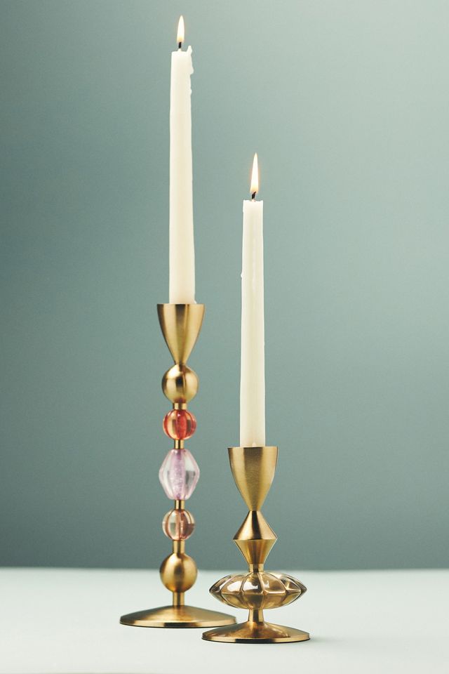 Solene Gold Metal Candleholders #1