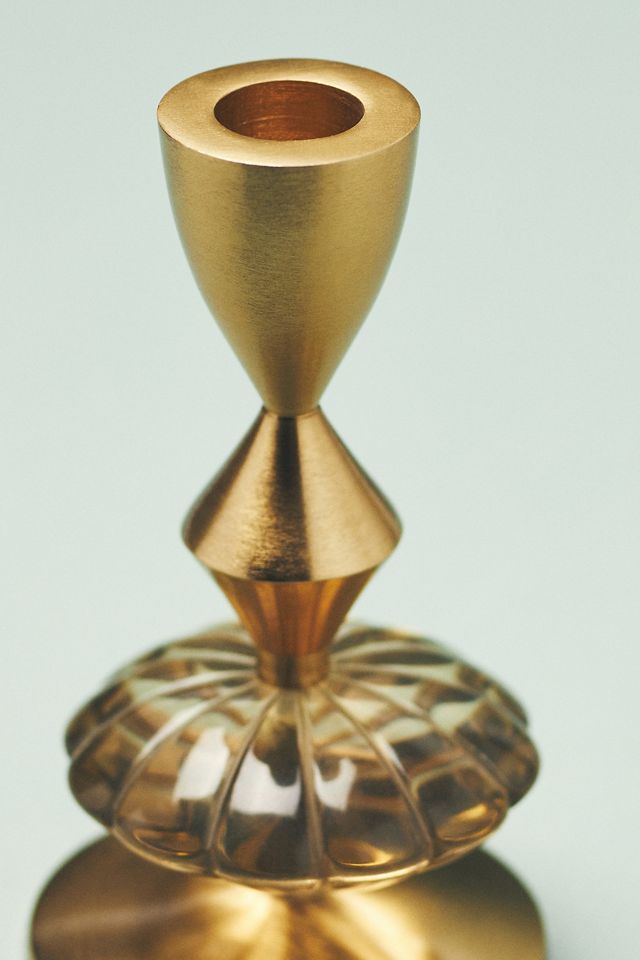 Solene Gold Metal Candleholders #2