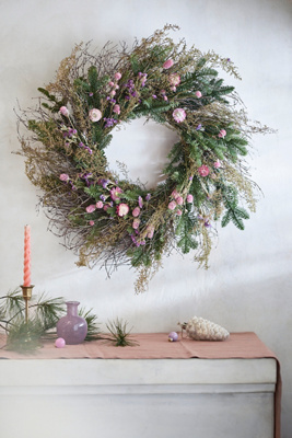 Terrain Fresh Noble Fir + Amaranth Wreath