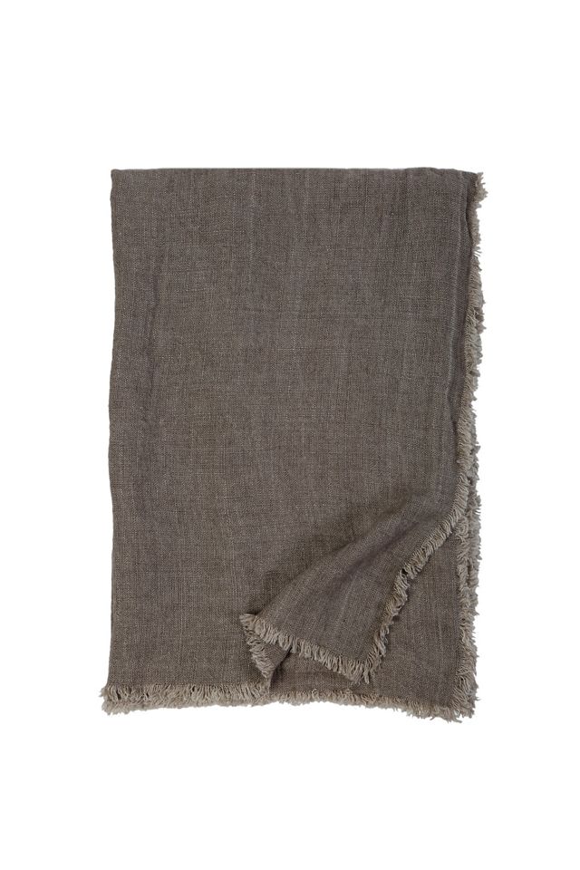 Pom Pom at Home Laurel Linen Throw Blanket | AnthroLiving