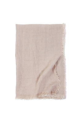 Pom Pom At Home Laurel Linen Throw Blanket In Neutral