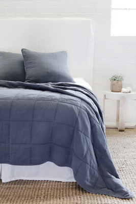 Pom Pom At Home Antwerp Coverlet In Blue