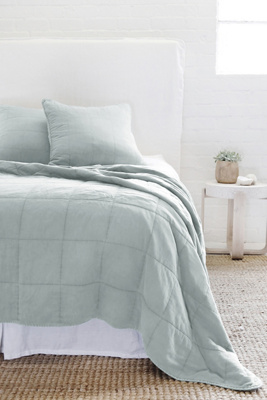 Pom Pom At Home Antwerp Coverlet In Gray