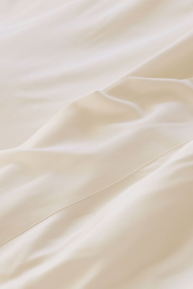 Twin White Egyptian Cotton Sateen Sheet Set