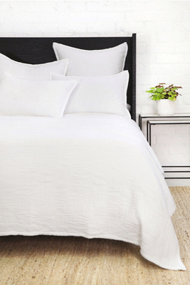 Pom Pom At Home Harbour Matelassé Coverlet In White