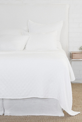 Pom Pom At Home Ojai Matelassé Coverlet In White