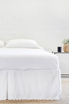 Pleated Linen Bed Skirt