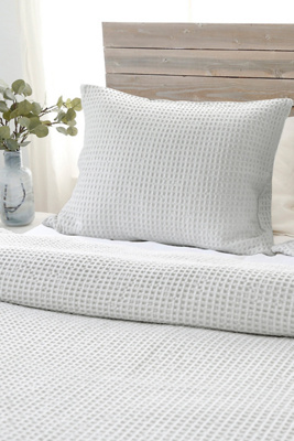 Pom Pom At Home Zuma Bed Blanket In Grey