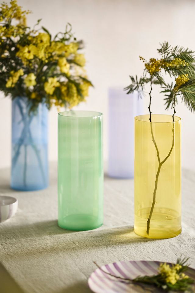 Colorful Glass Column Vase #2