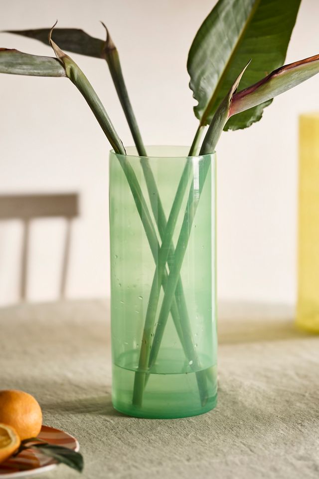Colorful Glass Column Vase #1