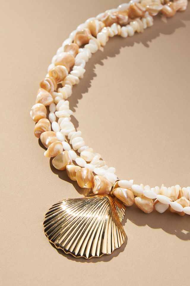 Mignonne Gavigan Anisah Shell Pendant Necklace | Anthropologie