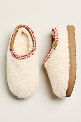 Ugg Tasman Maxi Curly Natural-coloured Slipper In White