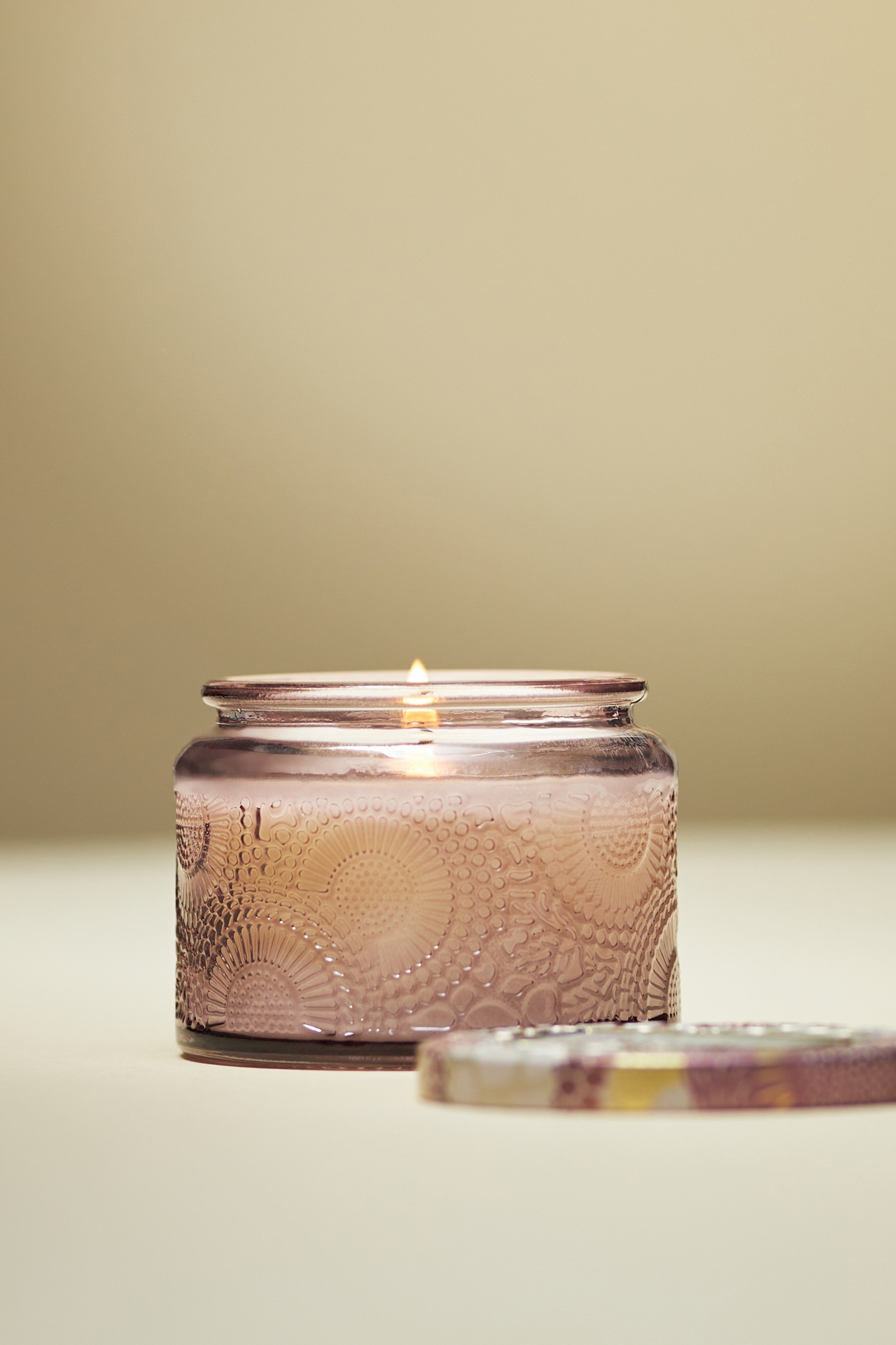 Voluspa Vanilla Lei Glass Jar Candle