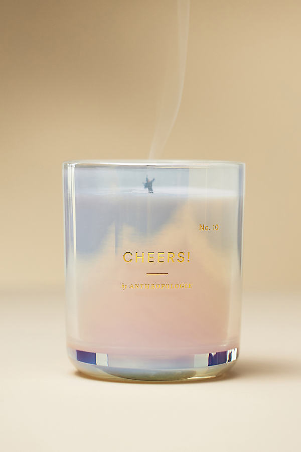 Nostalgia Fruity Cheers Glass Candle In Gray