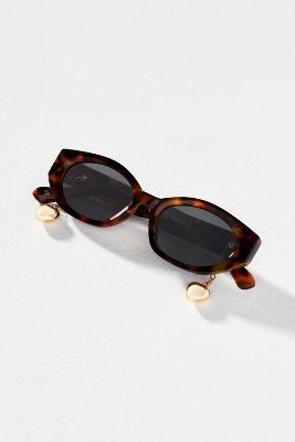 By Anthropologie Icon Charm Sunglasses In Brown