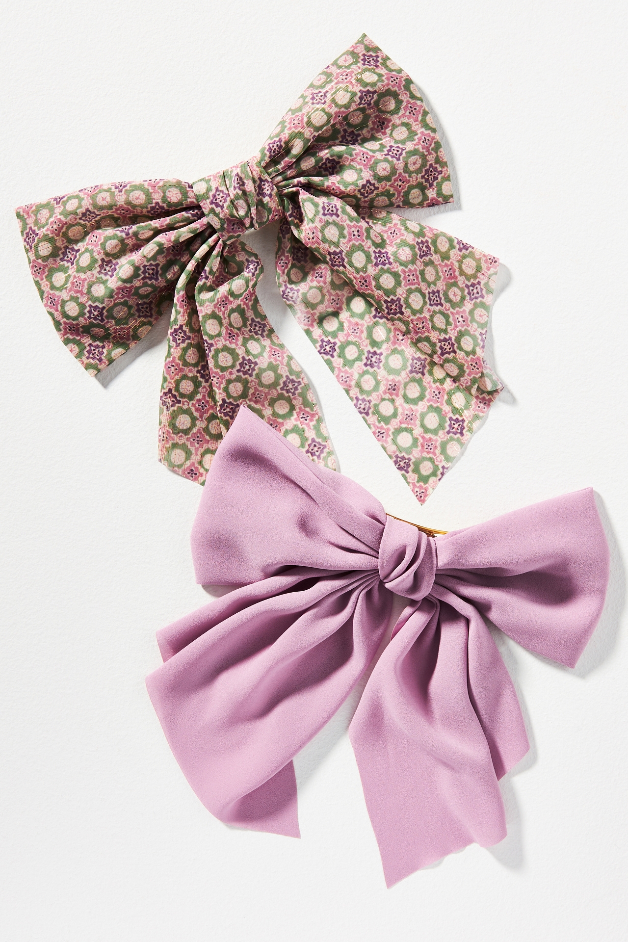 Chiffon Hair Bows, Set of 2