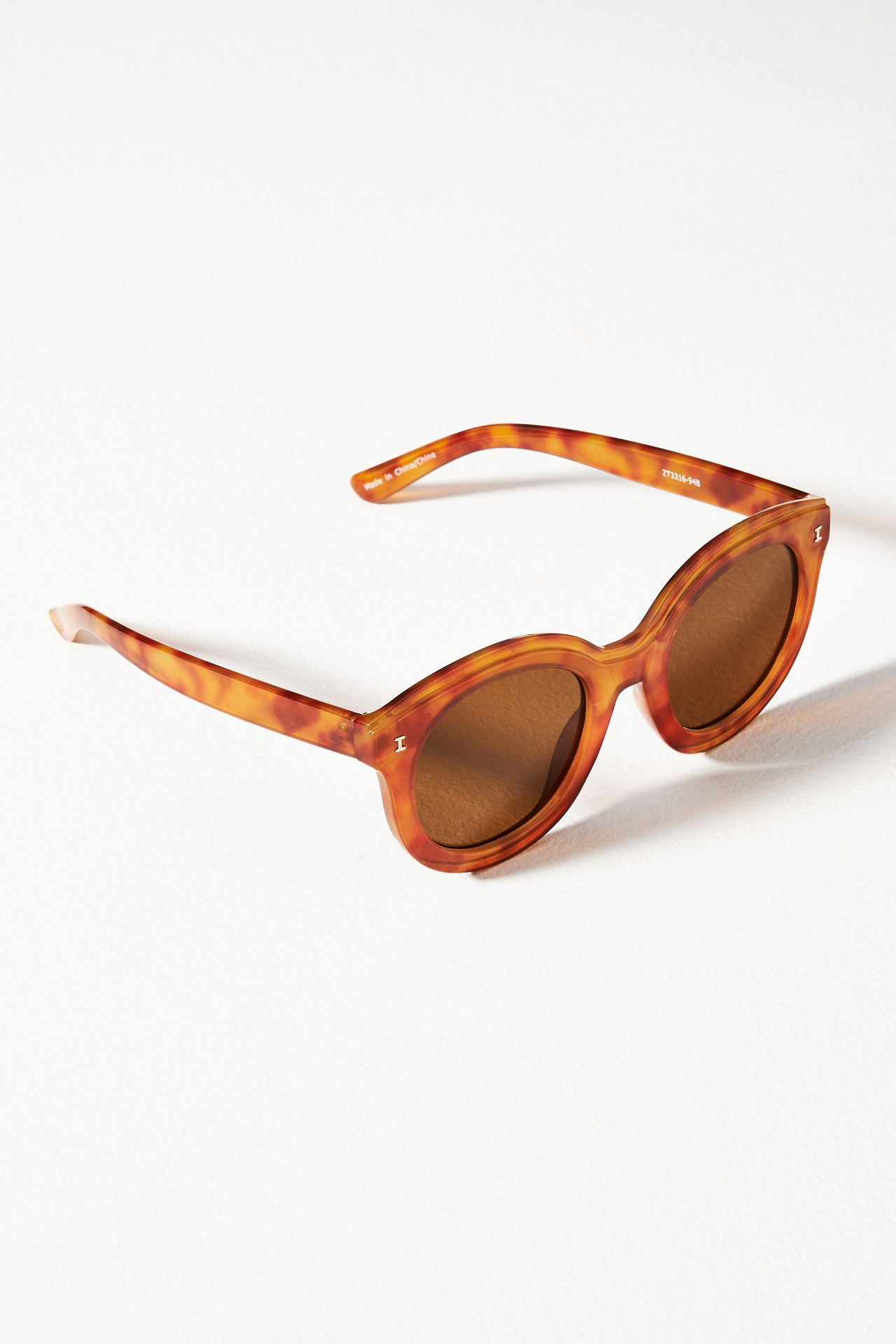 Round Chunky Tortoise Sunglasses