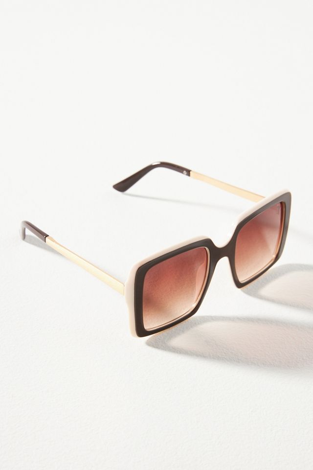 Trimmed Square Sunglasses #1
