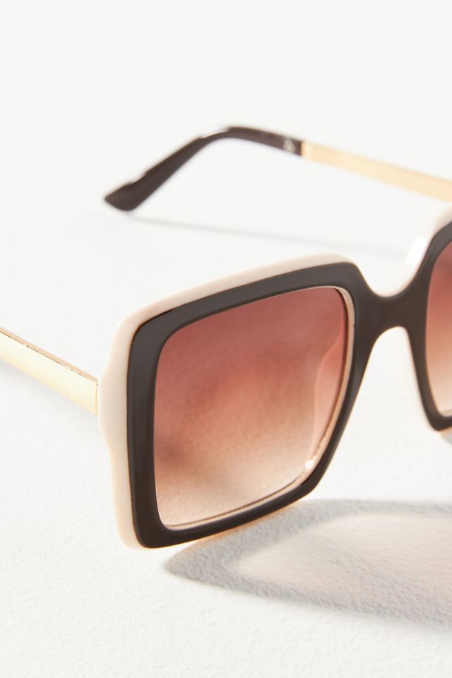 Trimmed Square Sunglasses #2