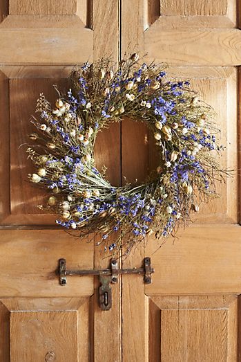 Ultra Violet Dried Wreath