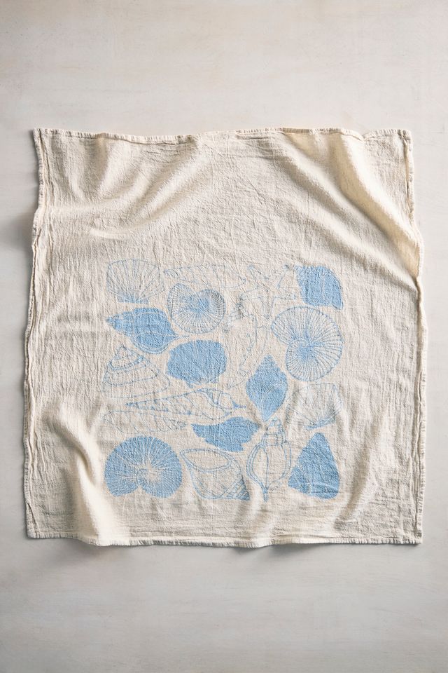 Shells Cotton Dish Towel #1