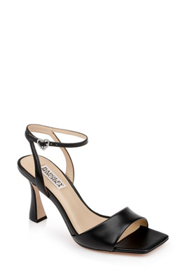 Shop Badgley Mischka Cady Heeled Sandals In Black