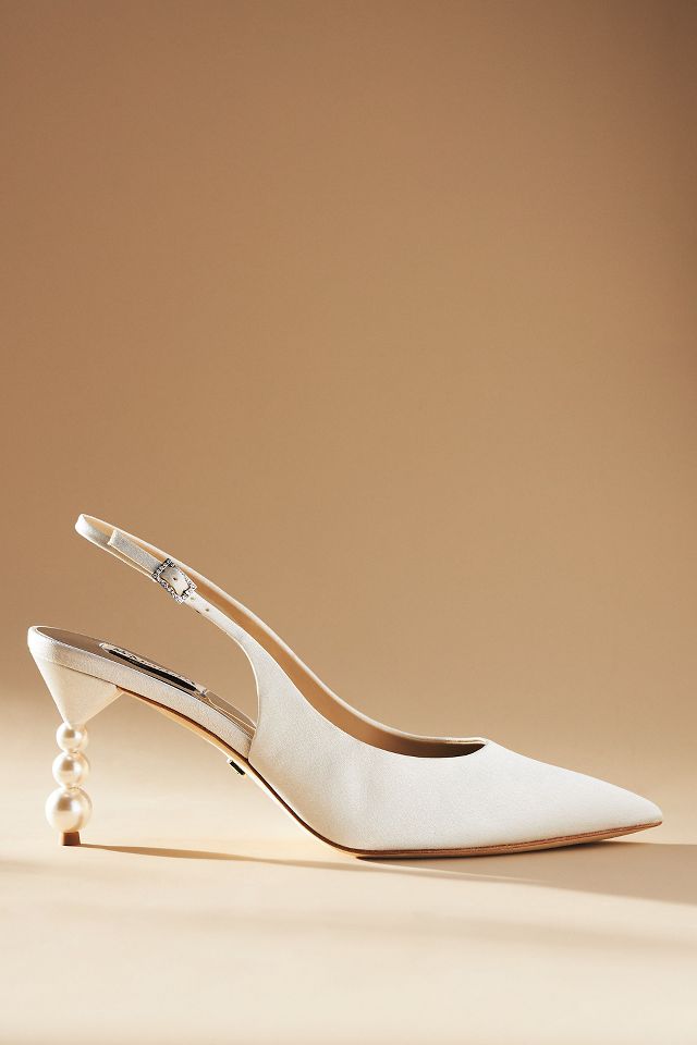 Badgley Mischka Beatrix Slingback Pumps | Anthropologie