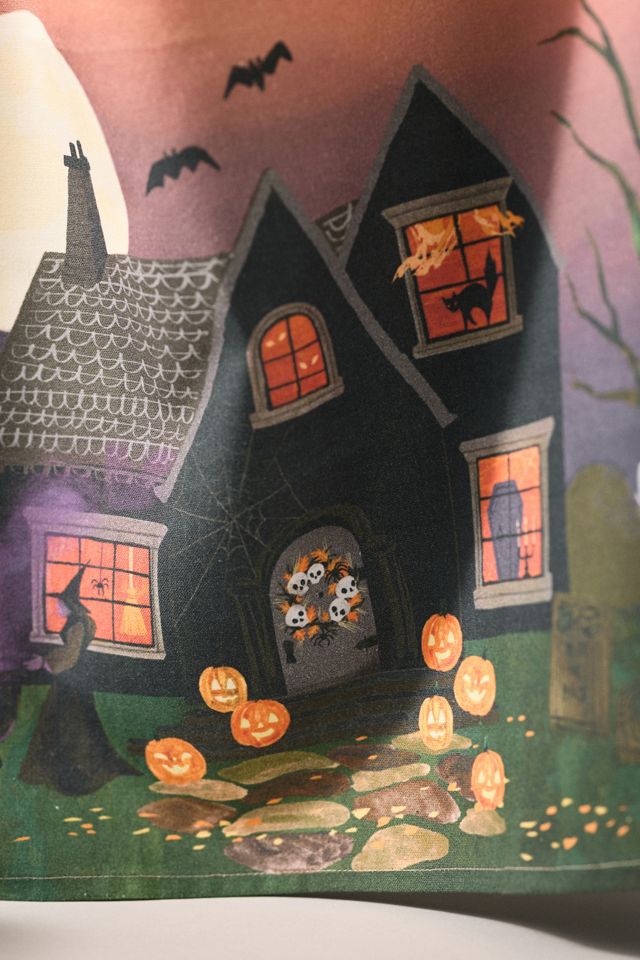 Haunted House Dish Towel #3