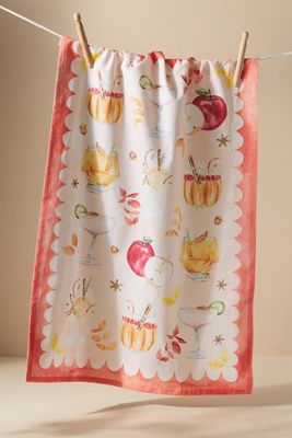 Stephanie Tara Fall Cocktails Dish Towel