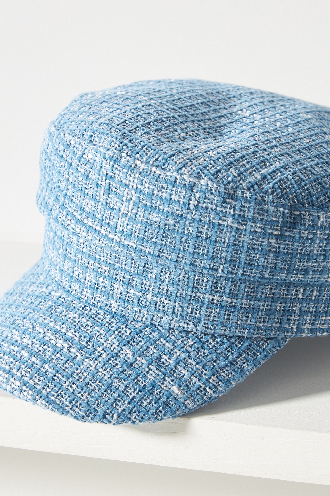 By Anthropologie Soft Tweed Newsboy Cap