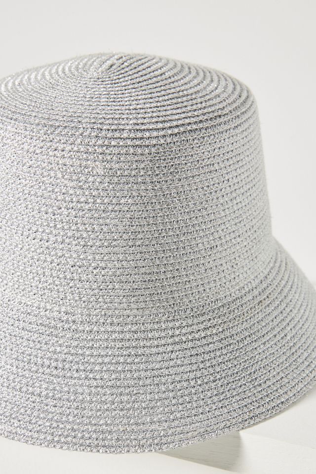 Raffia Shimmer Bucket Hat #3