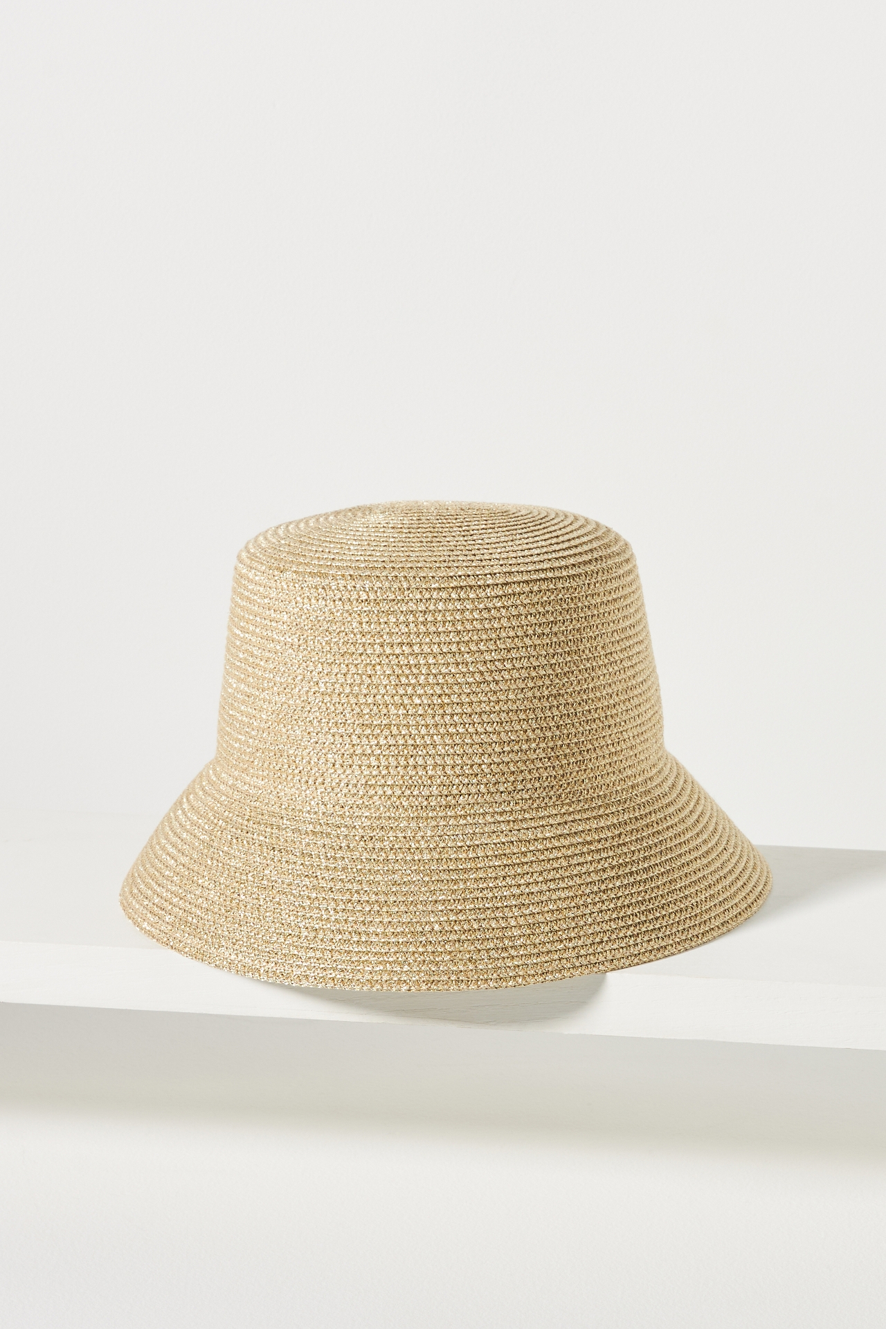 Raffia Shimmer Bucket Hat