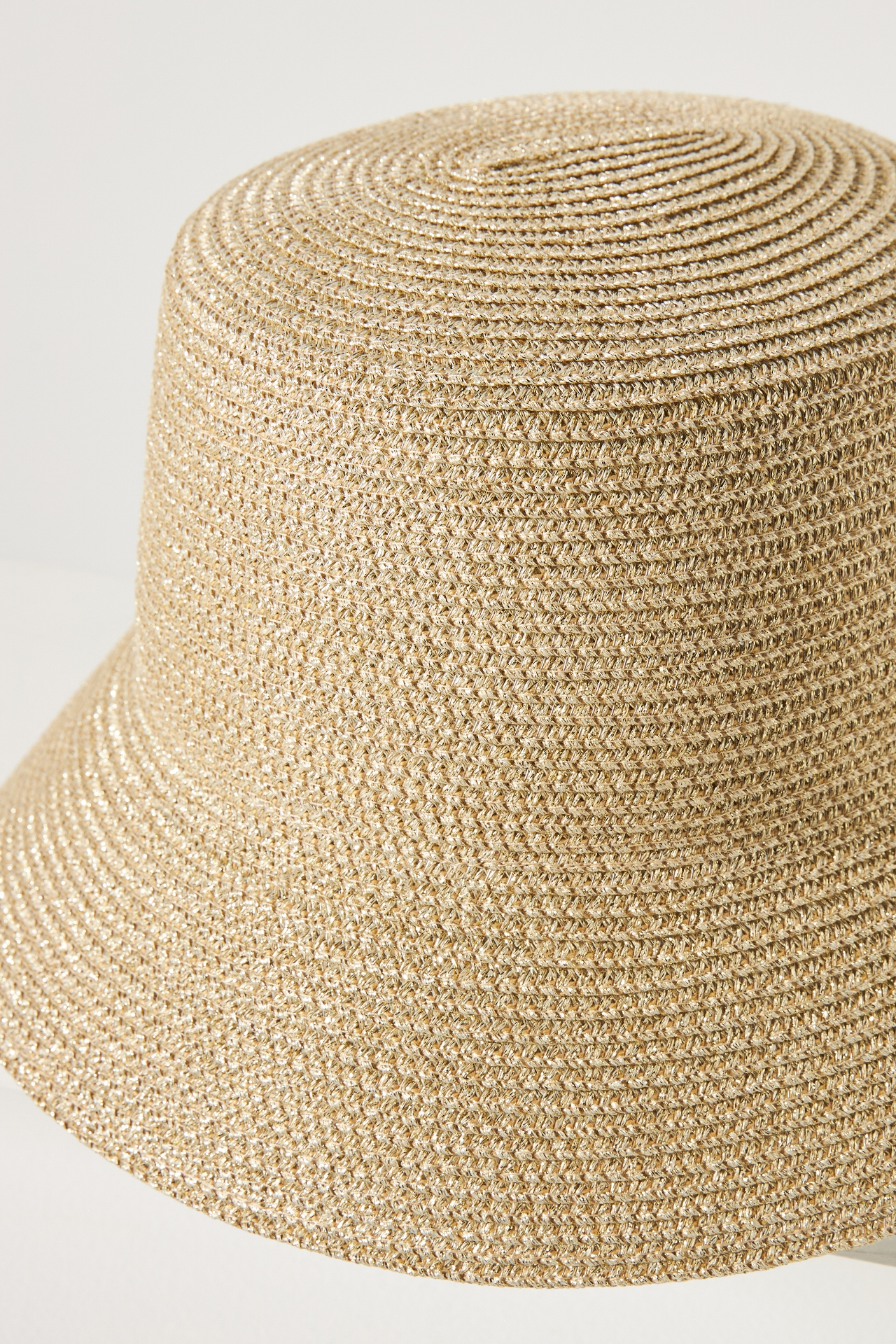 Raffia Shimmer Bucket Hat