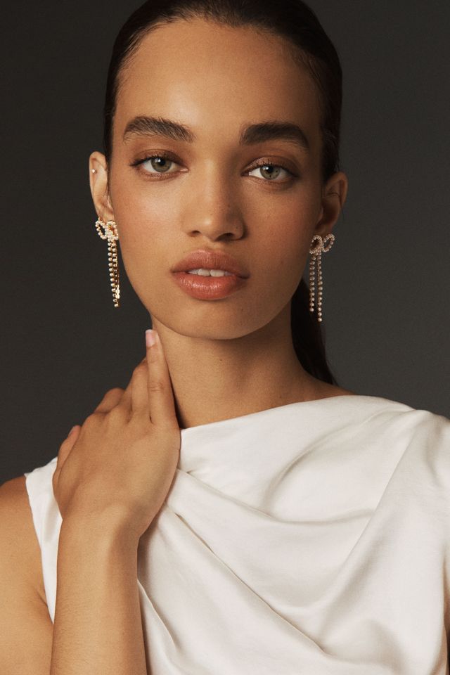 Pearl Bow Earrings #1