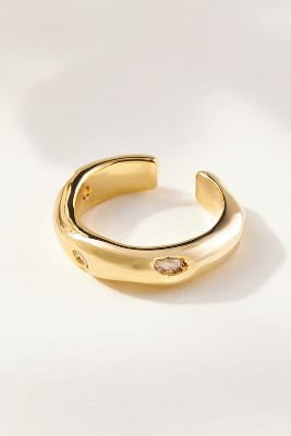 By Anthropologie Open Band Ring In Gold