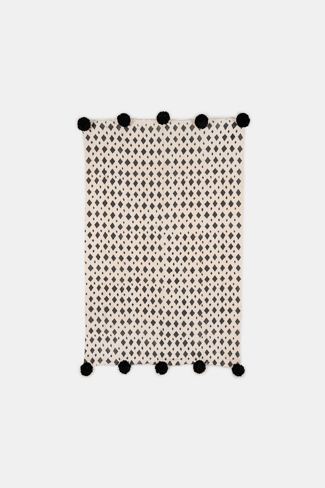 Charlie Sprout Diamonds Pom Pom Throw #1