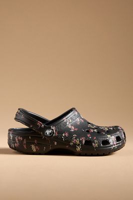 Shops floral lined crocs