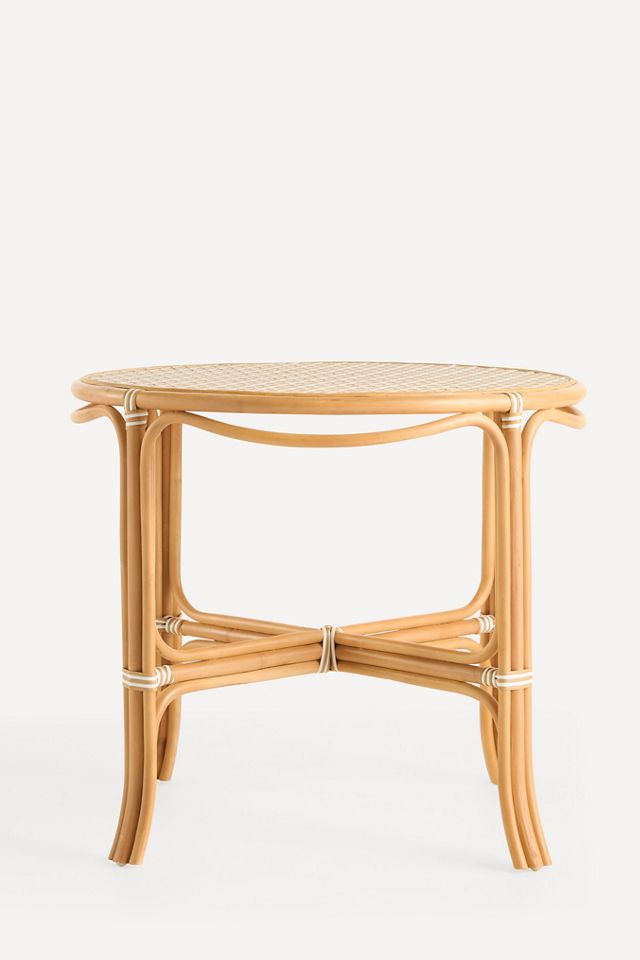 Coastal Indoor/Outdoor Rattan Bistro Table #1