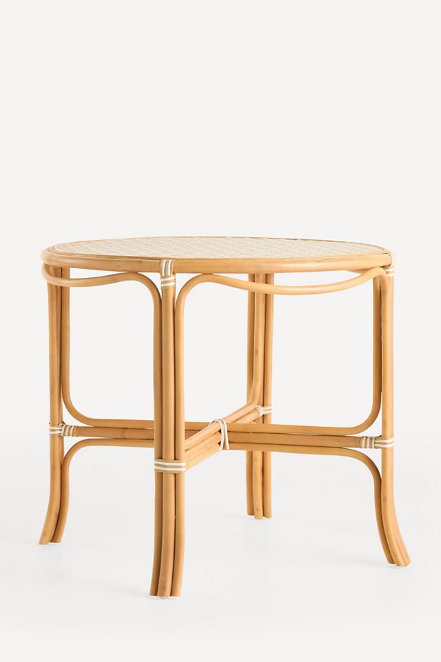 Coastal Indoor/Outdoor Rattan Bistro Table #2