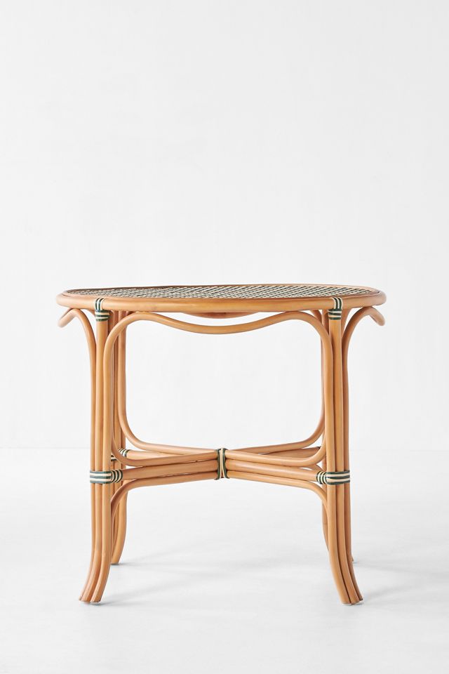 Coastal Indoor/Outdoor Rattan Bistro Table #4