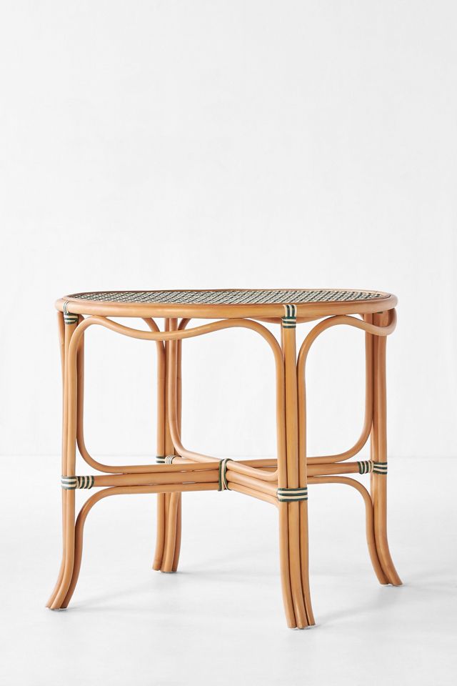Coastal Indoor/Outdoor Rattan Bistro Table #3