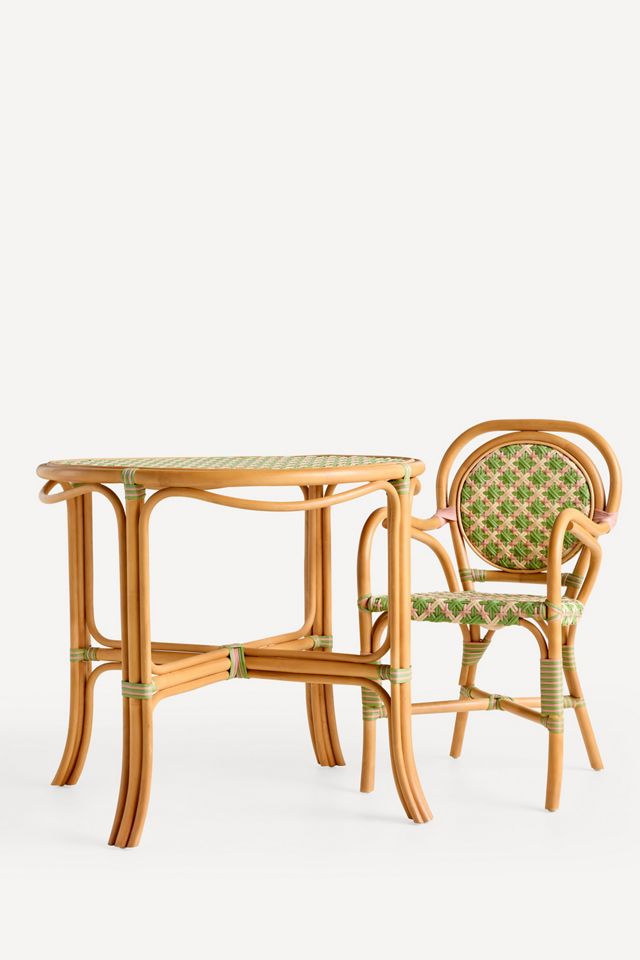Coastal Rattan Indoor/Outdoor Bistro Table #2